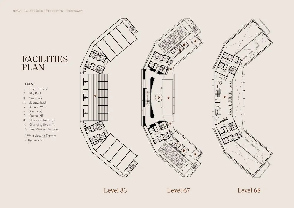 Facilities Plan - Level 33, Level 67, Level 68