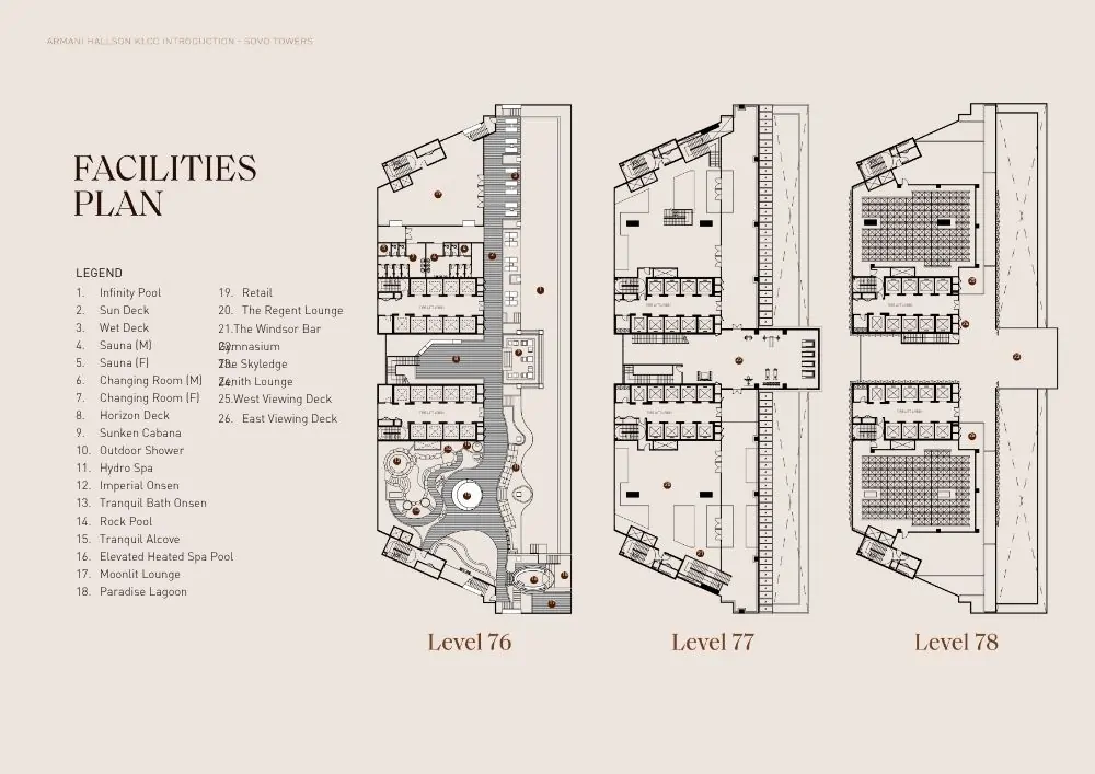 Facilities Plan - Level 76, Level 77, Level 78